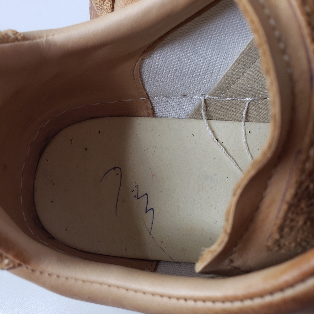 Handmade Leather Burnished Unisex Leather Walking Athleisure Casual Sneaker - Picture 10 of 12